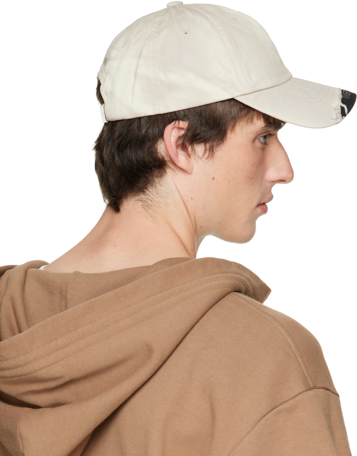 We11done Off-White Distressed Cap
