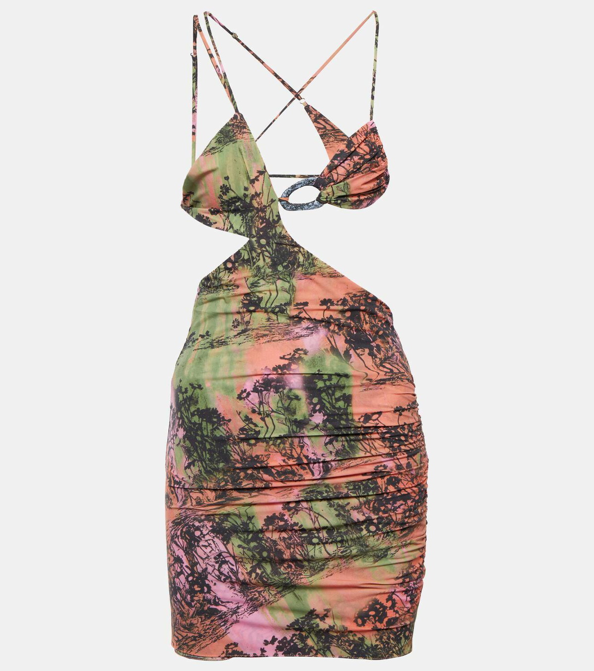 Roberta Einer Lua printed cutout minidress Roberta Einer