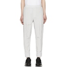 Neil Barrett Silver Reflective Sport Track Pants