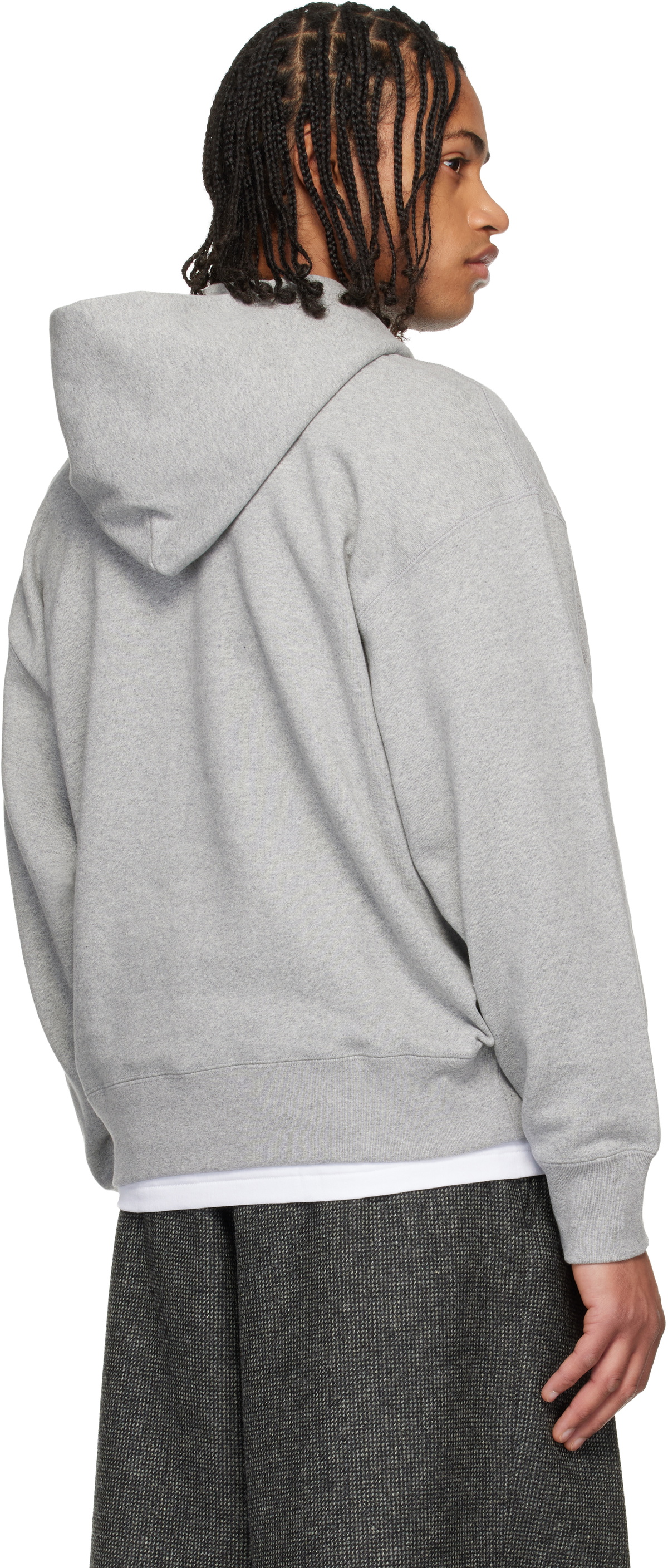 BAPE Gray Color Stone Hoodie