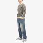 Dime Men's Houndstooth Knit Sweater in Cream Multi