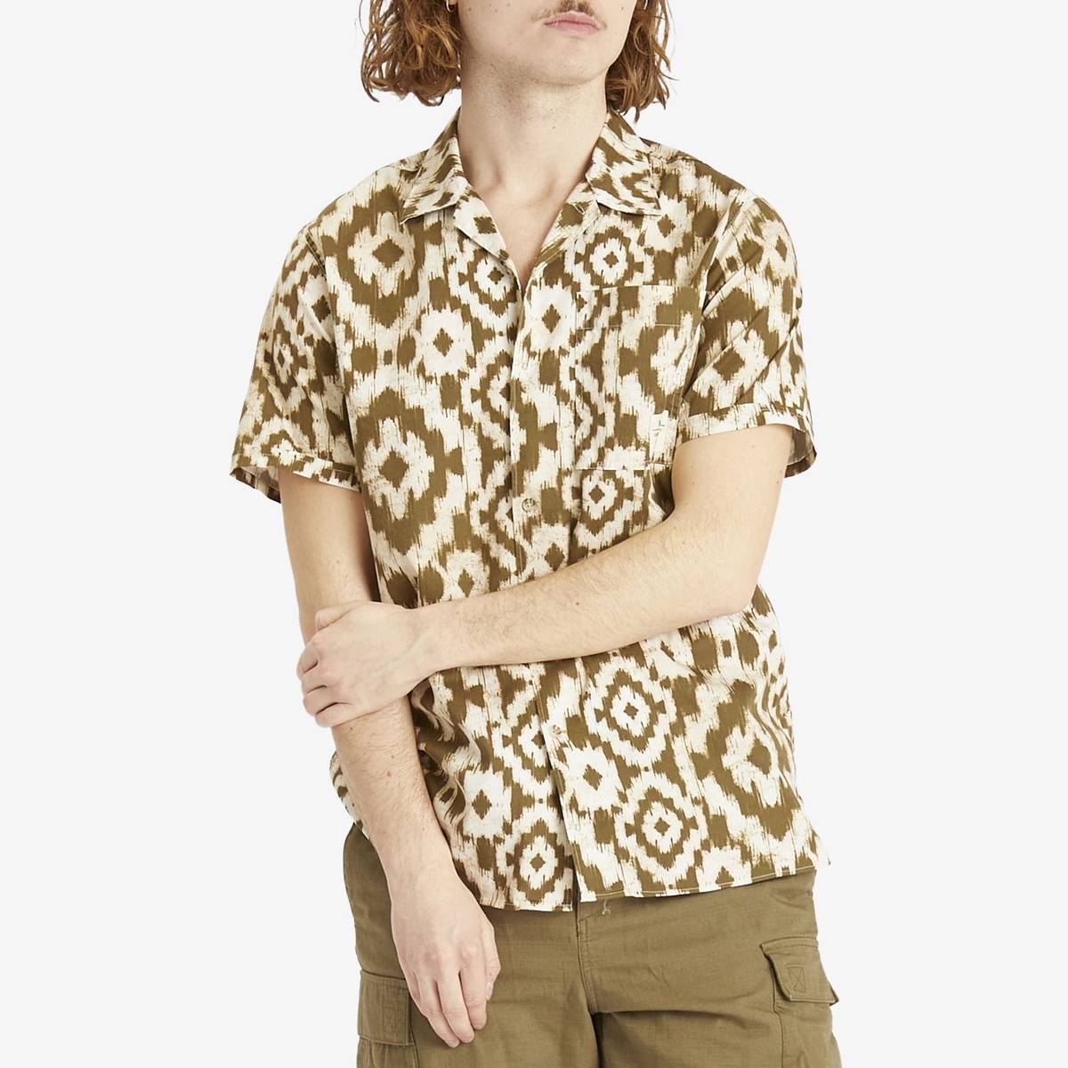 Barbour Men's Homelane Relaxed Vacation Shirt in Light Sage