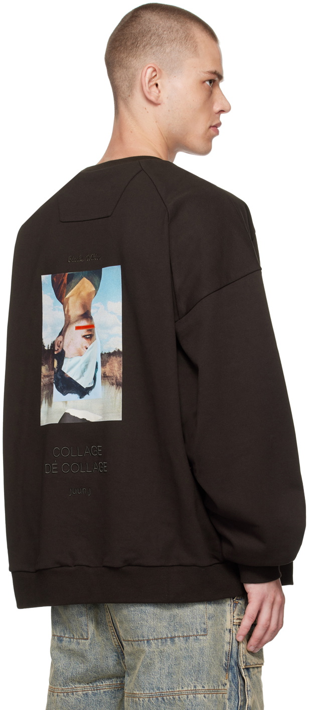 Juun.J Brown Charles Wilkin Edition Graphic Sweatshirt