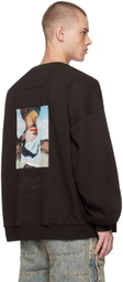 Juun.J Brown Charles Wilkin Edition Graphic Sweatshirt