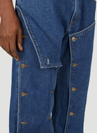 Panelled Jeans in Blue