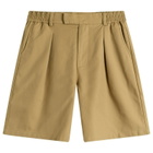 Bound Men's Wide Pleated Shorts in Camel