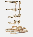 Giambattista Valli Embellished leather gladiator sandals