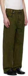 Eckhaus Latta Green Baggy Jeans