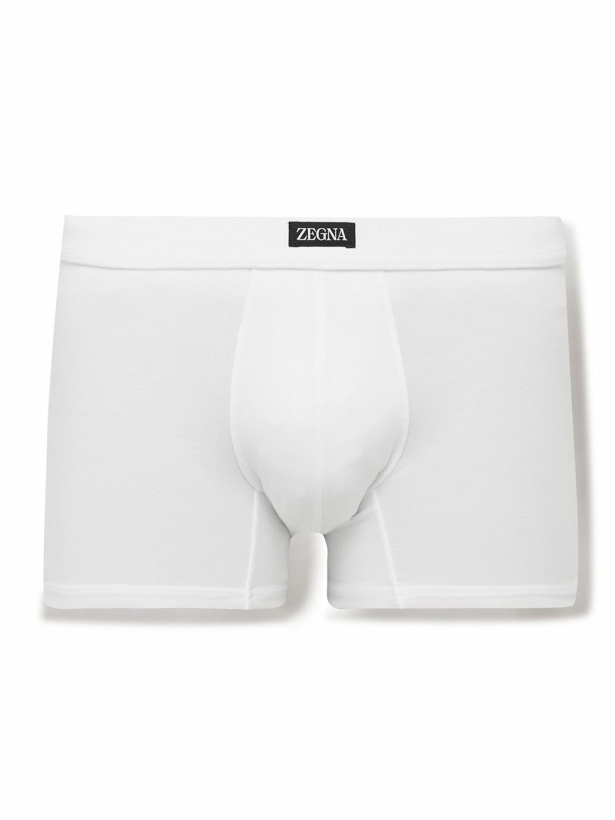 Photo: Zegna - Stretch-Modal Boxer Briefs - White