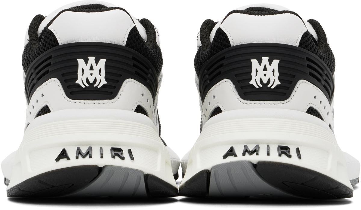 AMIRI White & Black 'MA' Runner Sneakers Amiri