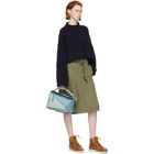 JW Anderson Green Fold Front Utility Skirt
