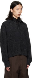 SAGE NATION Gray Knit Polo