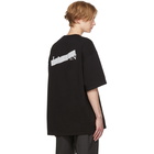 Lanvin Black Anti-Logo T-Shirt