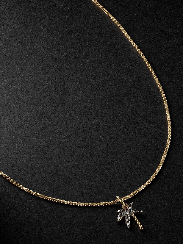 Photo: Yvonne Léon - Sautoir Palmier Gold Diamond Pendant Necklace