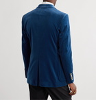 Gucci - Slim-Fit Cotton-Blend Velvet Blazer - Blue