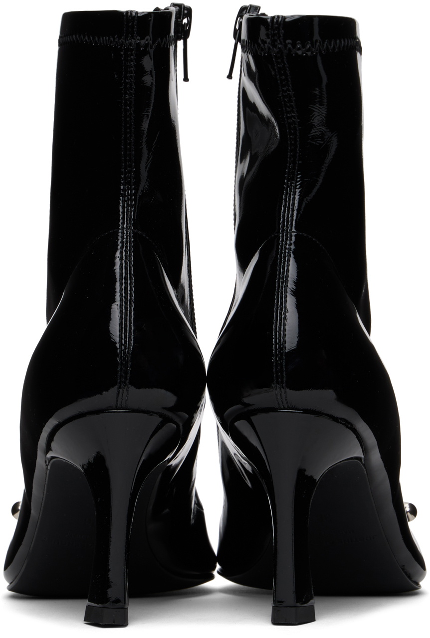 Justine Clenquet Black Patti Boots