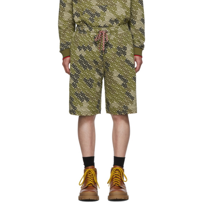 Photo: Burberry Khaki Monogram Shorts