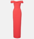 Rachel Gilbert Rydell off-shoulder gown