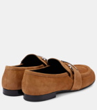 Proenza Schouler Monogram suede loafers