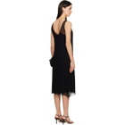 TOTEME Black Chiffon Slip Midi Dress