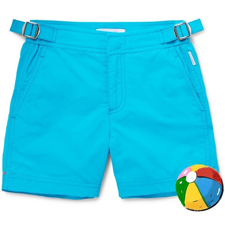 Photo: Orlebar Brown - Boys Ages 4 - 12 Russell Swim Shorts - Men - Azure