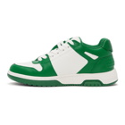 Off-White Green and White Out Of Office Sneakers