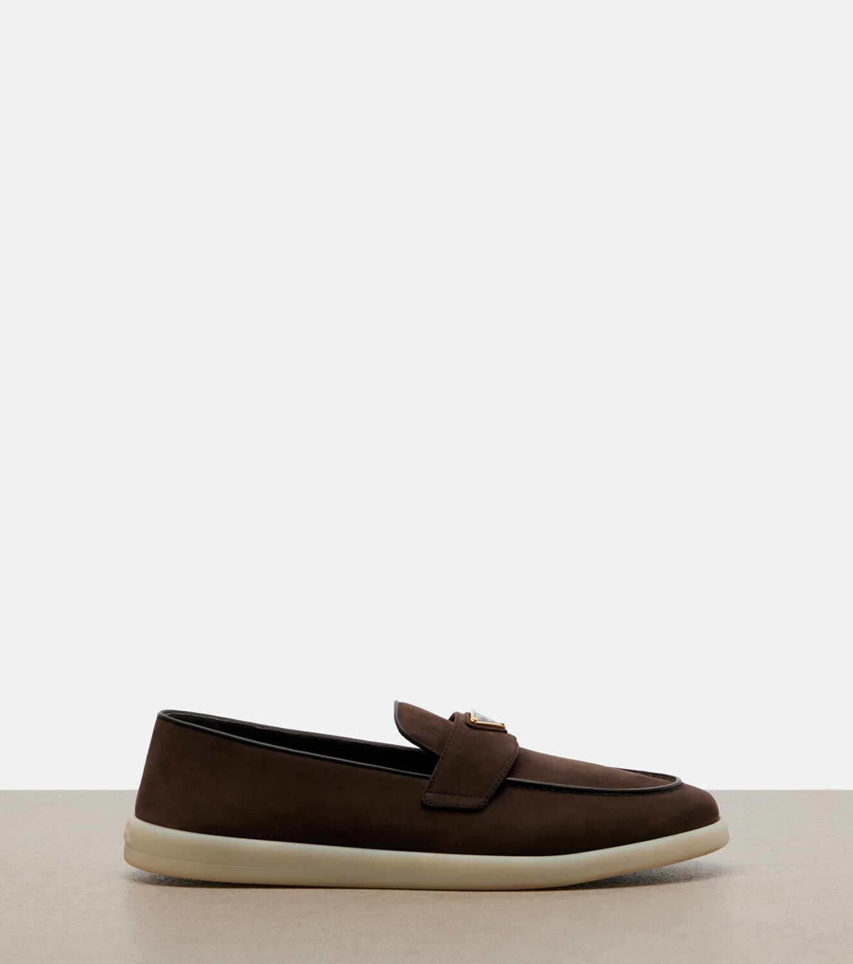 Prada Suede penny loafers