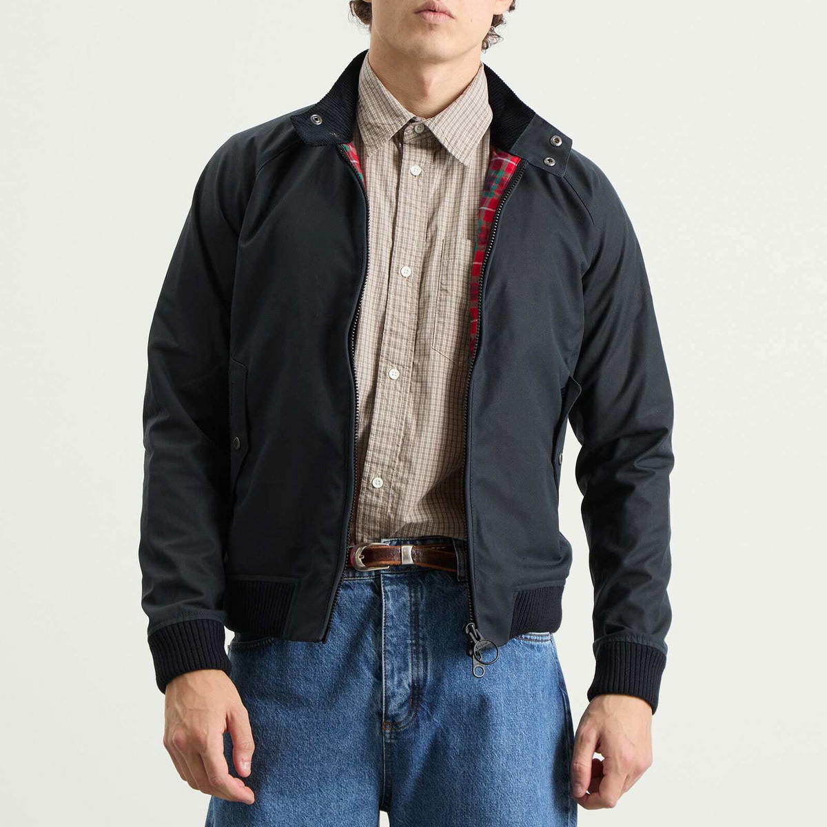 Barbour x Baracuta◆Porton Jacket◆L◆Navy Barbour x Baracuta Porton Wax Navy | Baracuta