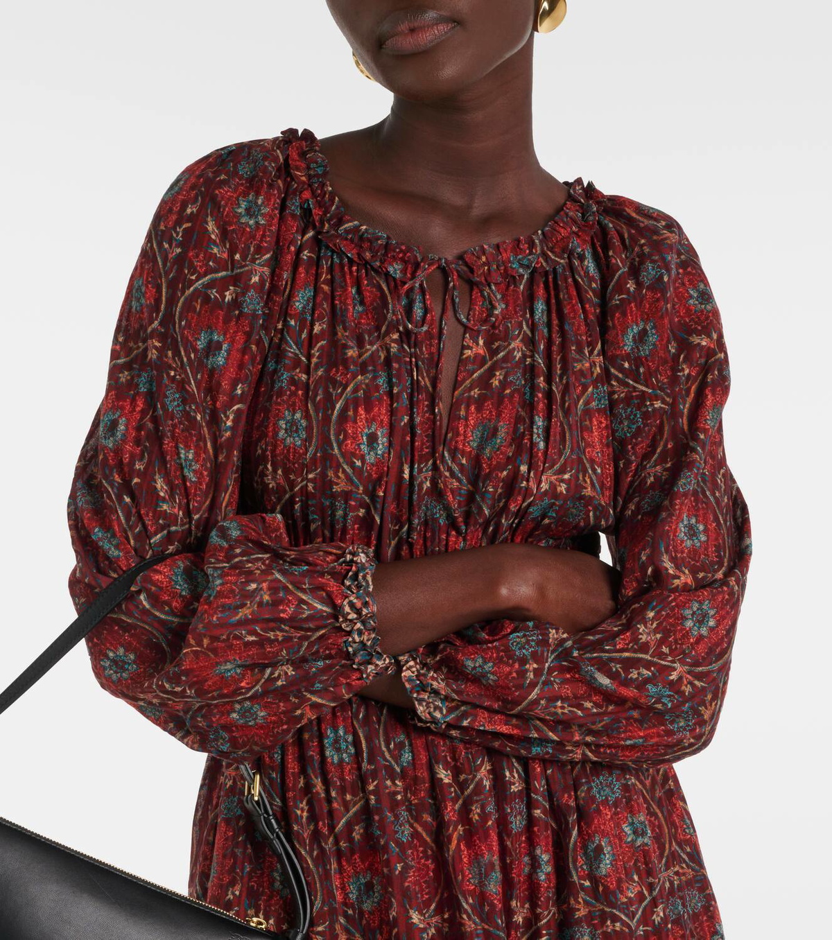 Ulla Johnson Nova Eyelet Puff Sleeve Dress