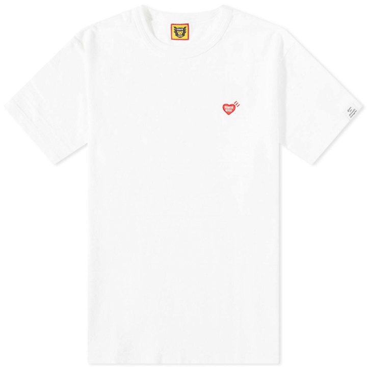 Photo: Human Made Men's Heart Badge Slub T-Shirt in White