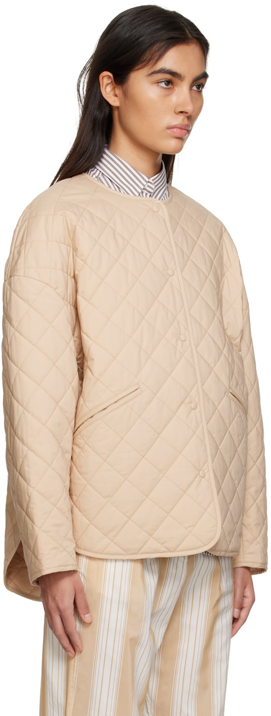 Totême Beige Quilted Jacket