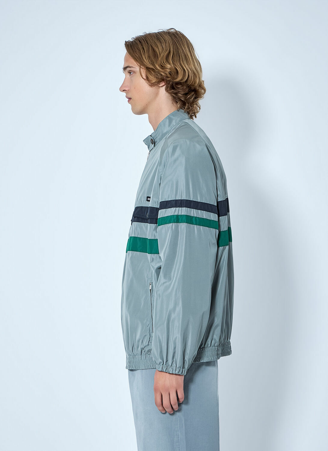 Miu Miu Technical Silk Blouson Jacket
