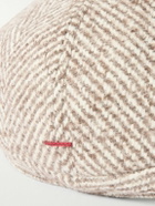 Brunello Cucinelli - Herringbone Knitted Flat Cap - Neutrals
