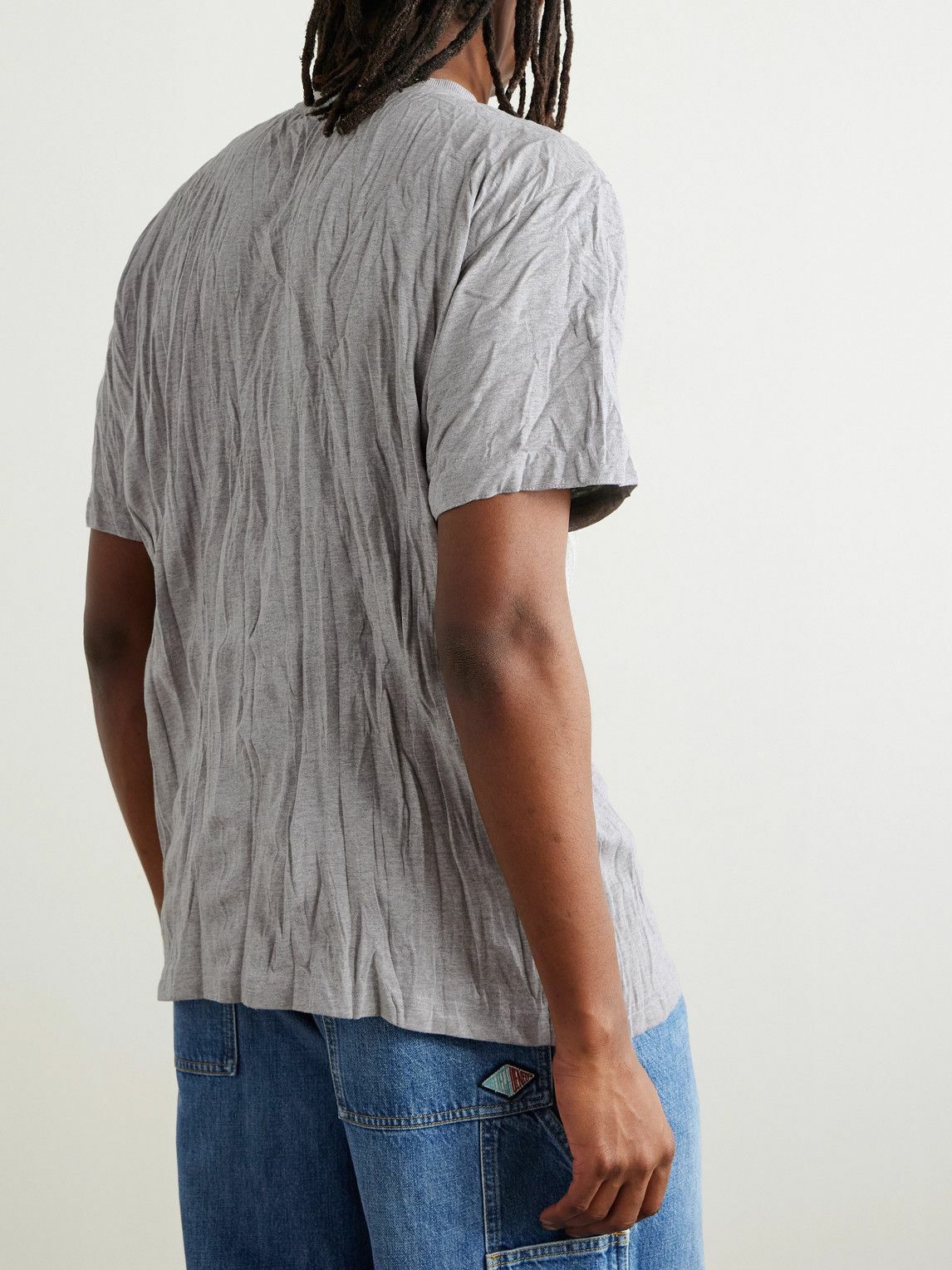 Tシャツ・カットソー Bottega Veneta Sweaters Grey Bottega Veneta - Printed Jersey T-Shirt - Gray Bottega Veneta