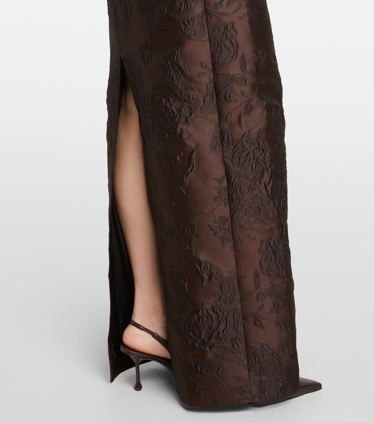 Emilia Wickstead Laelia jacquard corset gown
