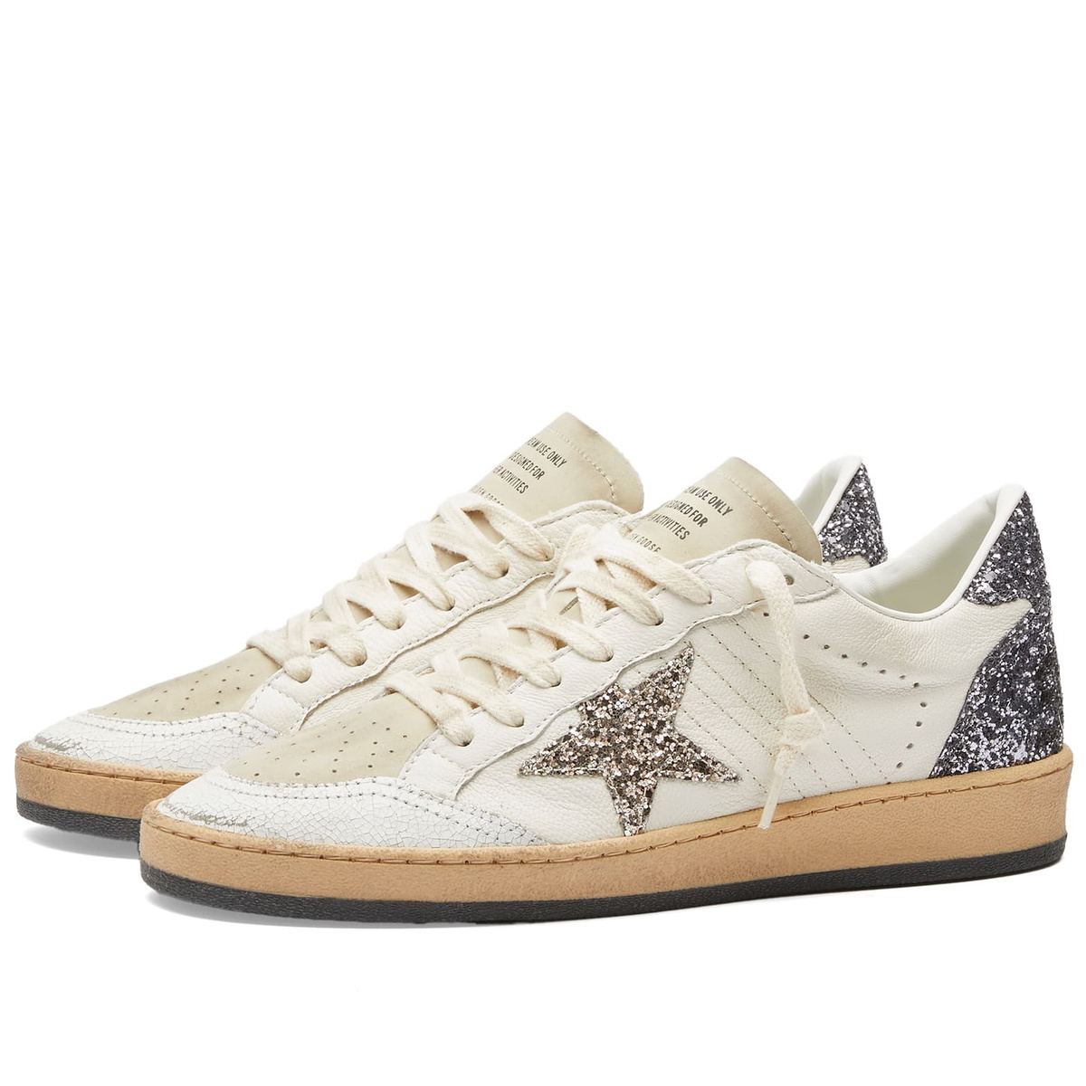 Golden Goose Women's Ball Star Leather Sneakers in White Golden Goose Women's Ball Star Leather Sneakers in White