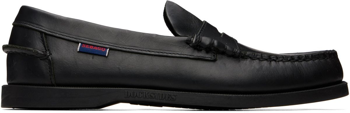 Sebago Black Dolphin Waxed Loafers