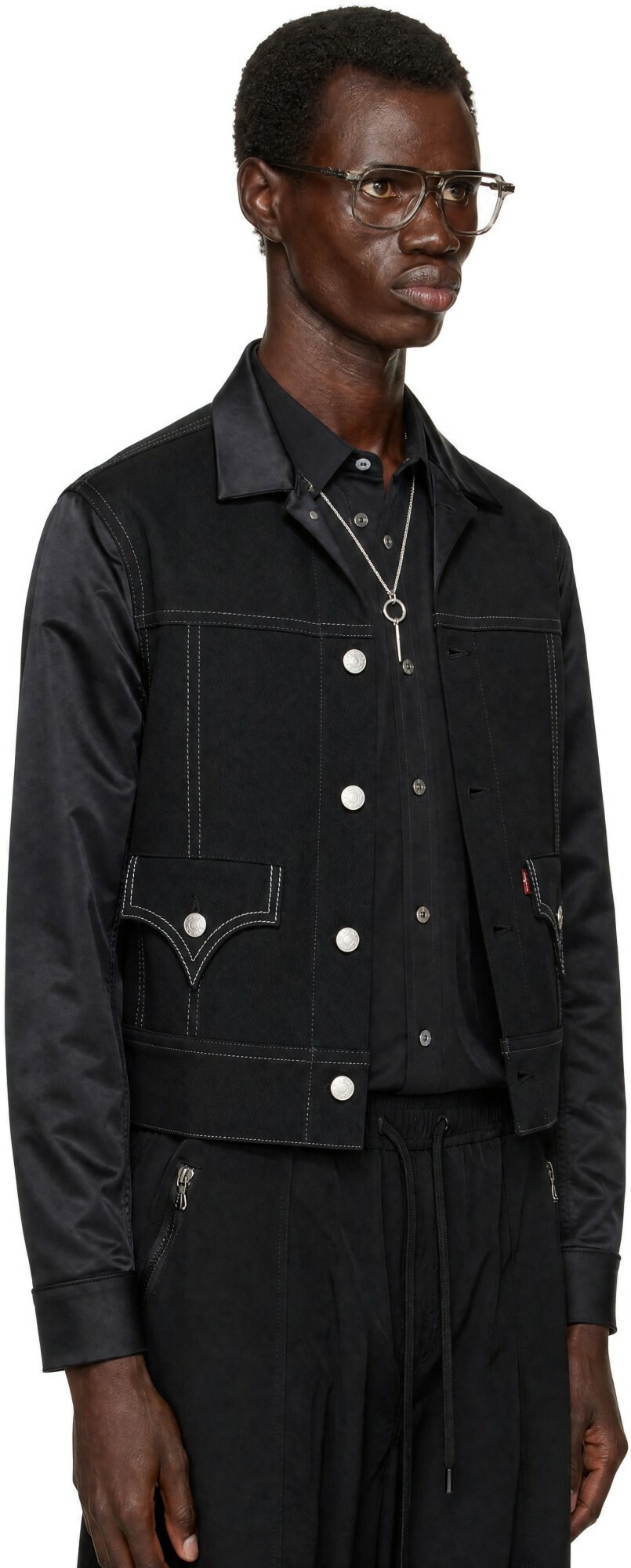 Junya Watanabe Black Levi's Edition Paneled Jacket