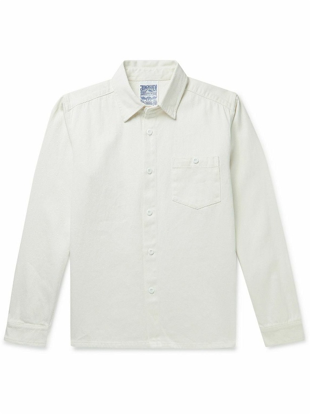 Photo: Jungmaven - Topanga Hemp and Cotton-Blend Twill Shirt - White