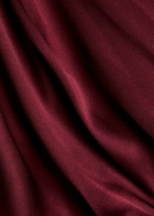 Esse Studios Illi Wrap-effect Silk Bodysuit Burgundy
