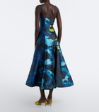 Roksanda Zelia printed gathered midi dress