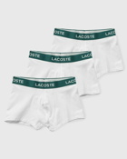 Lacoste 3 Packs Trunk White - Mens - Boxers & Briefs