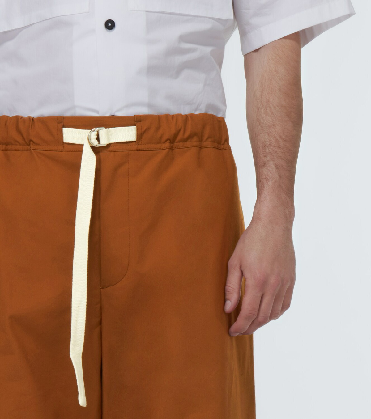 【関税・送料込み】JIL SANDER COTTON BLEND WIDE LEG PANTS Jil Sander Wide-leg cotton pants Jil Sander