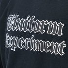 Uniform Experiment Men's Gothic Logo Crew Sweat in Black