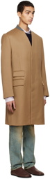 Maison Margiela Tan Collarless Coat