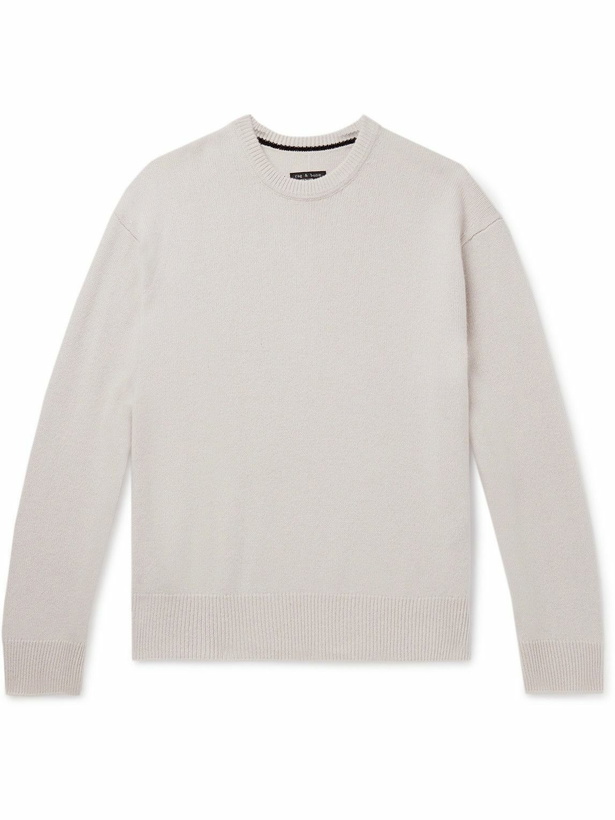 Photo: Rag & Bone - Downing Brushed-Cashmere Sweater - Neutrals