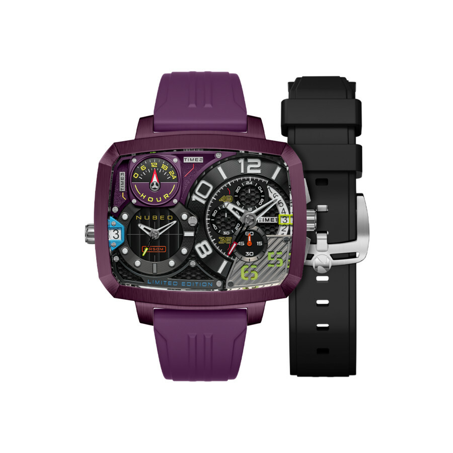 Nubeo Odyssey Purple Dial Mens Watch NB-6084-06