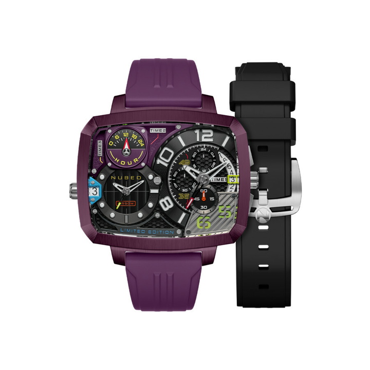 Photo: Nubeo Odyssey Purple Dial Mens Watch NB-6084-06