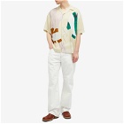 Jacquemus Men's Jean Bathers Vacation Shirt in Beige