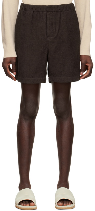 Photo: AURALEE Brown Organic Cotton Shorts